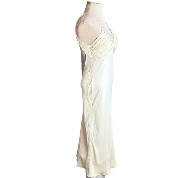 L'Academie Addax Midi Dress In Ivory Size Medium Cutout Open Back Revolve Party - Picture 7 of 13